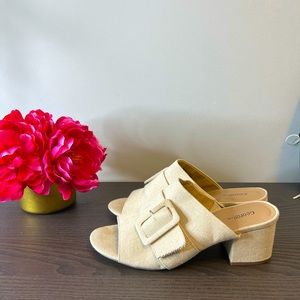 George Beige Slip Heel